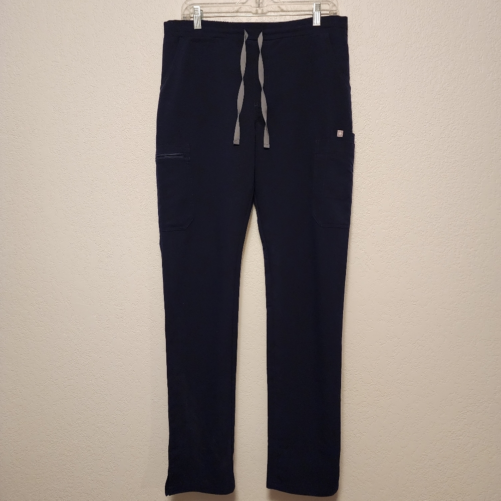 Figs Yola Technical Collection Skinny Scrub Pants, Navy Blue, Medium Tall